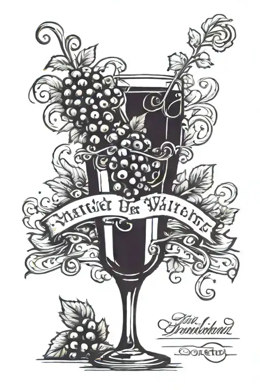 The Dotted Line On The Wine With The Inscription Cut Here