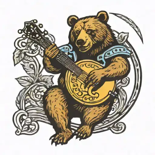 Bear Playing The Banjo