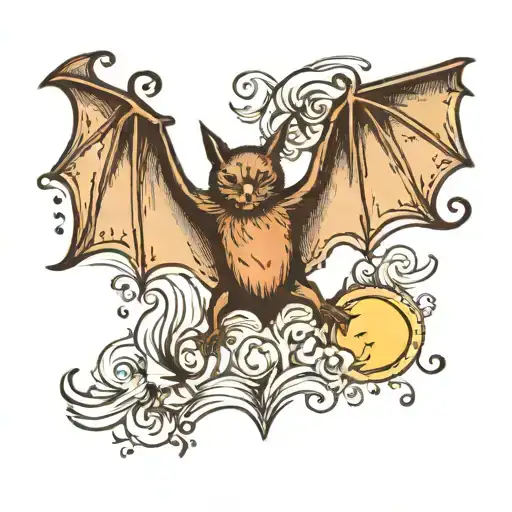 A Bat Flying