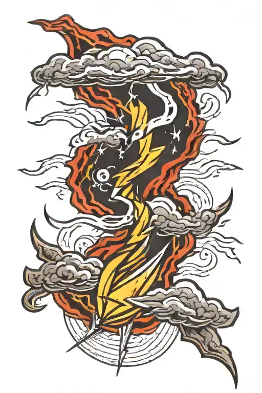 Lightning And Dark Clouds