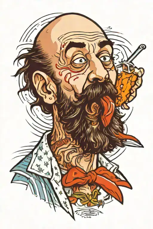 Captain Spaulding Eating Chicken Wing