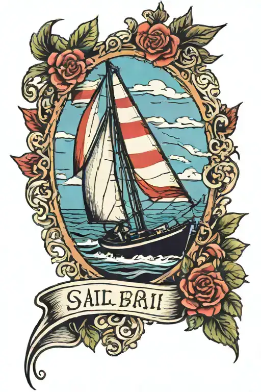 Sailboat Grave Children Rock