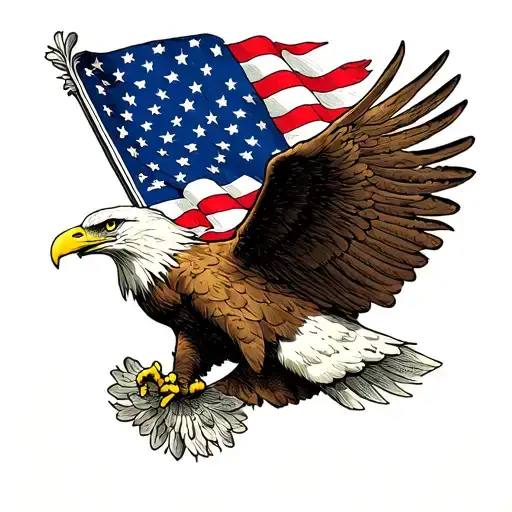 American Flag Eagle