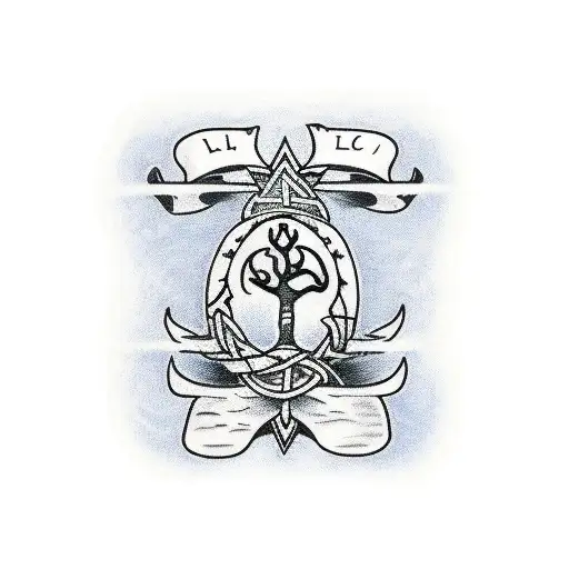 Viking Runes And Tree Of Life