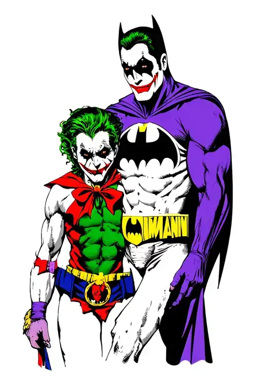 Batman And Joker Full Body