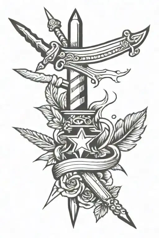 Dagger And Magic Wand