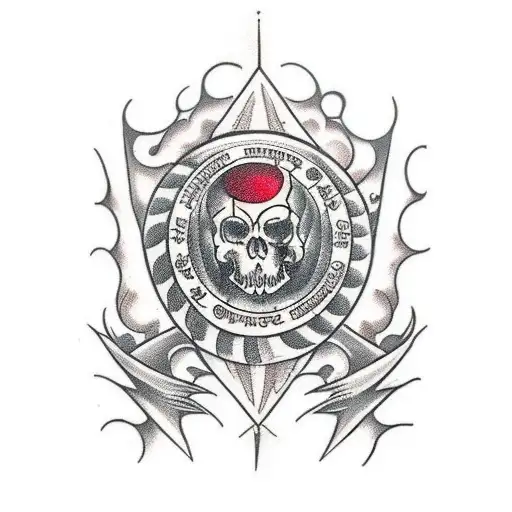 Black And Red Uroboros