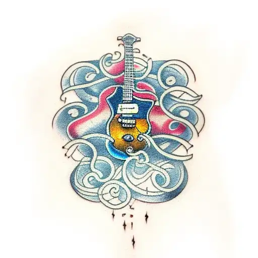 Guitar Neck With Vine