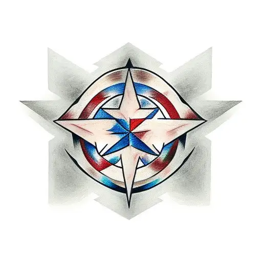 Harley Quinn Rhombuses And Star Captain America