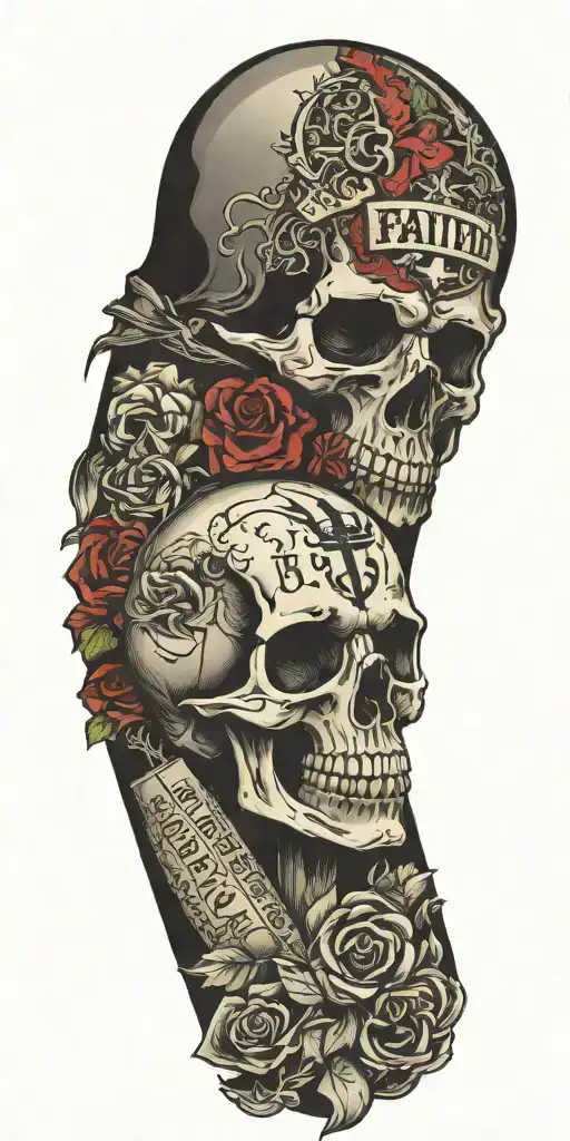 Tortured Soul Death Fight For Faith Family The Word Bankz Written In It