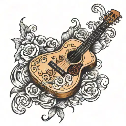 Guitar With Bible Body