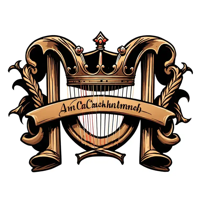Harp With A Crown