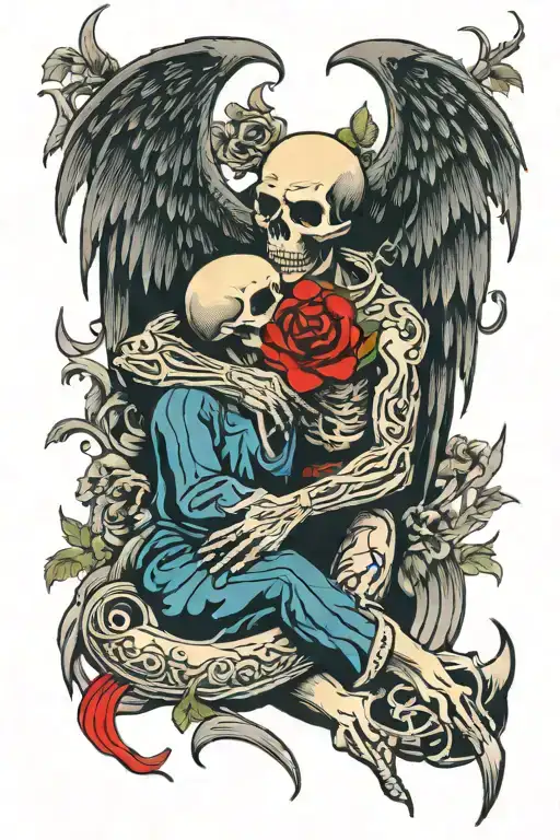 God Of Death Hugging God Of Life Love