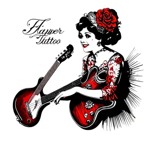 Flapper Girl Music Themed