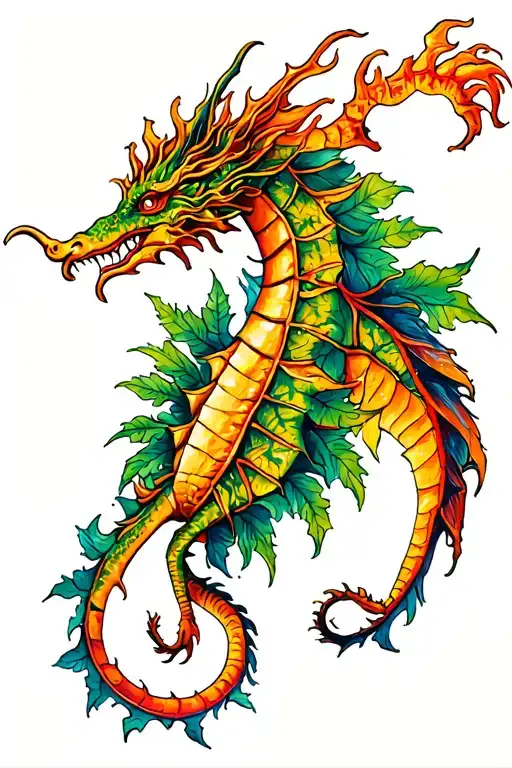 Leafy Sea Dragon Colorful Hyper Realistic