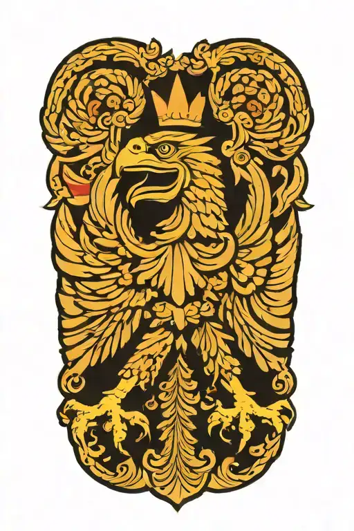 Polish Eagle In Front