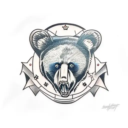 Black Bear On Chest