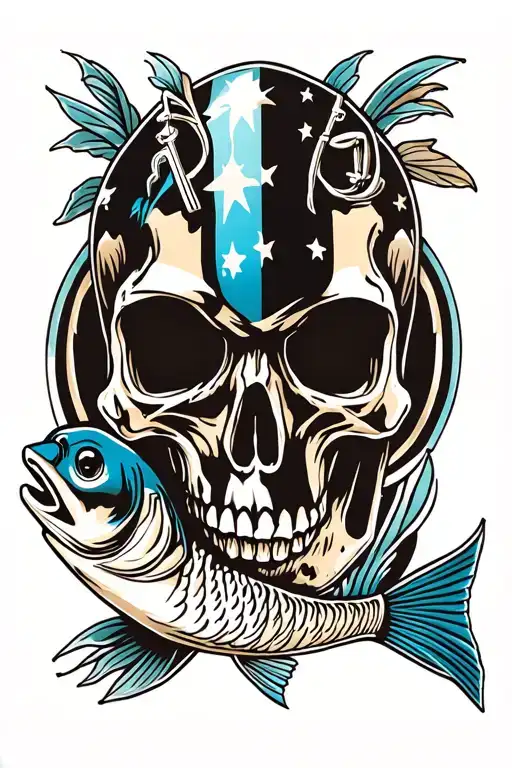 Skull And Fish