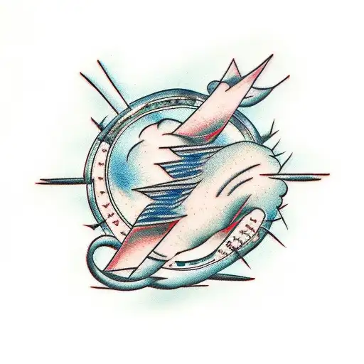 Barbed Wires And Clouds Background