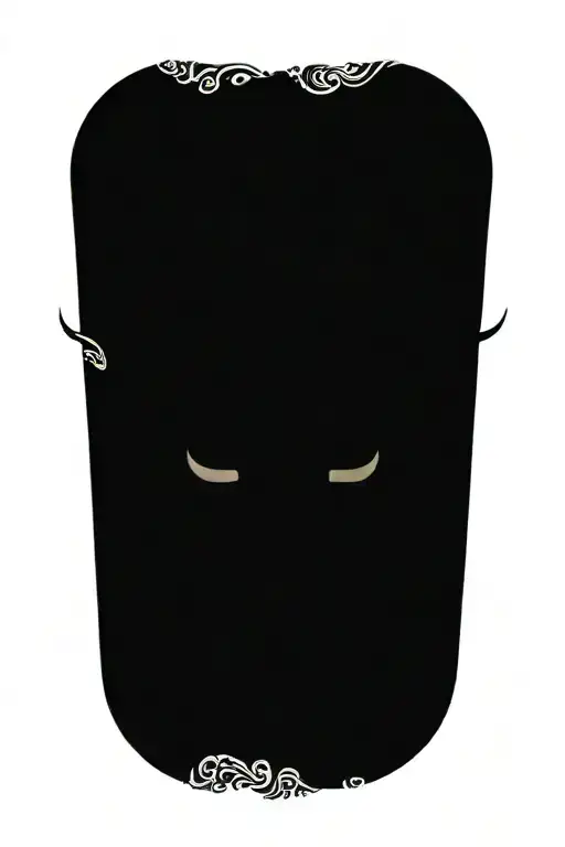 Bull Skull With Paisley Design