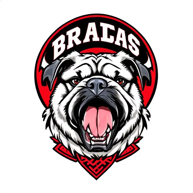 Georgia Bulldogs With Braves To Hawk