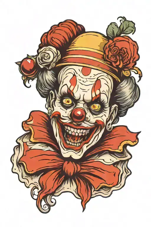 Creepy Clown Woman
