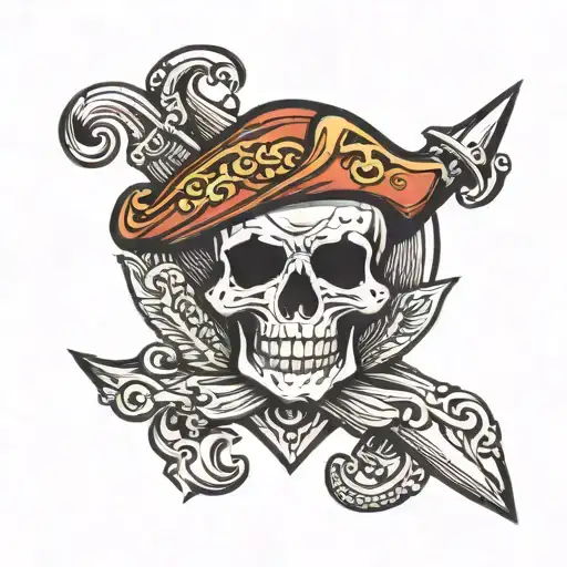 Spade Pirate Skull Ace Of Spades Heart