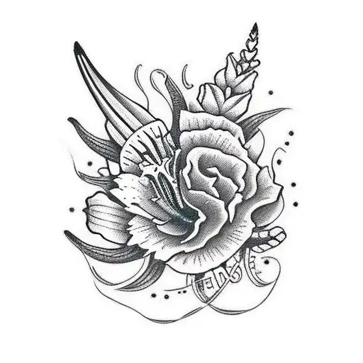 Fineline Tiger Lily For Ribcage