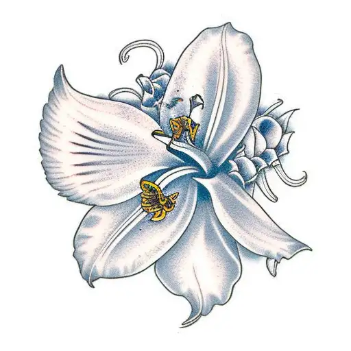 Fineline Tiger Lily For Side Of Torso