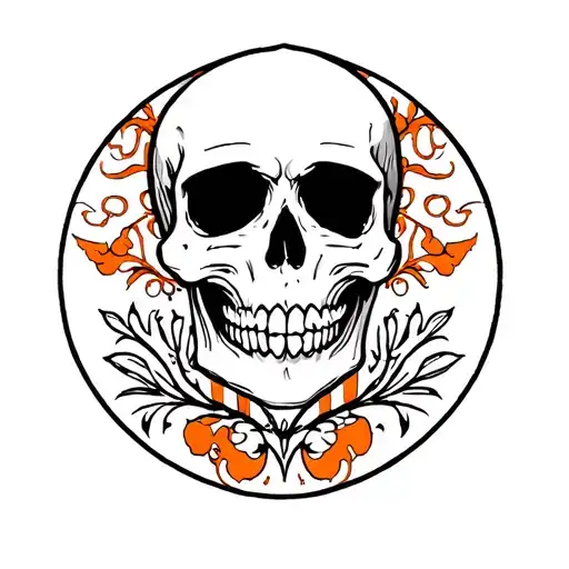Orange Skull