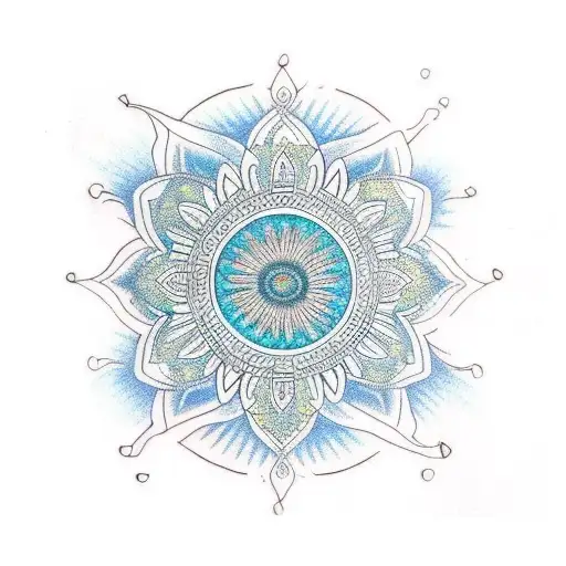 Monkey Daisy Mandala