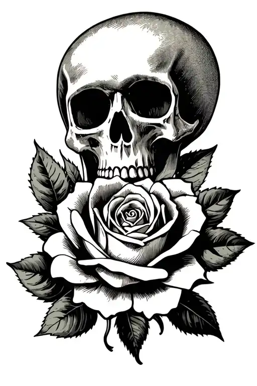 Skull And Compas Rose