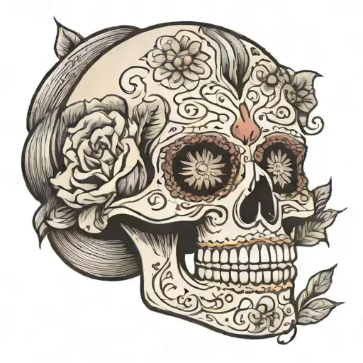 Sugar Skull Face