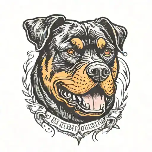 Two Rottweiler Heads