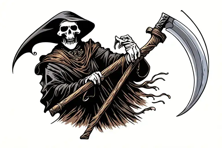 Grim Reaper With Scythe