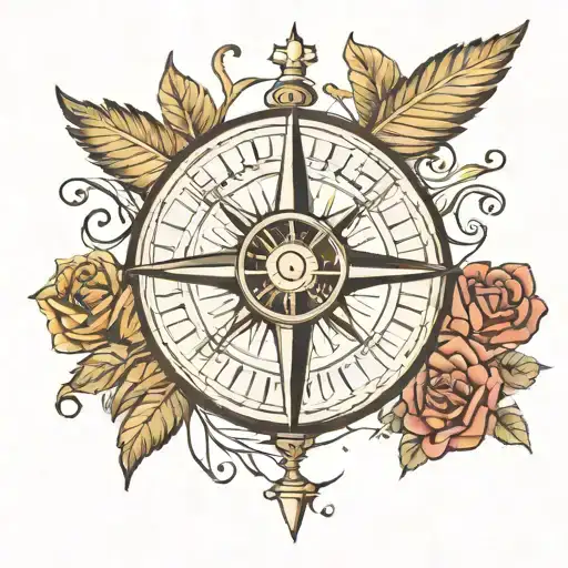 Combine A Traditional Style Compass With Piano Keys As A Symbol Of Guidance For Your Boys