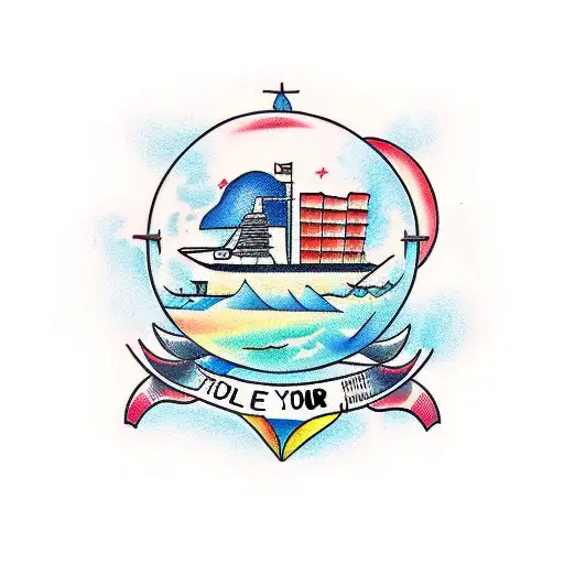 Travel Icons Plane Globe Ship With 'Live Your Dash'