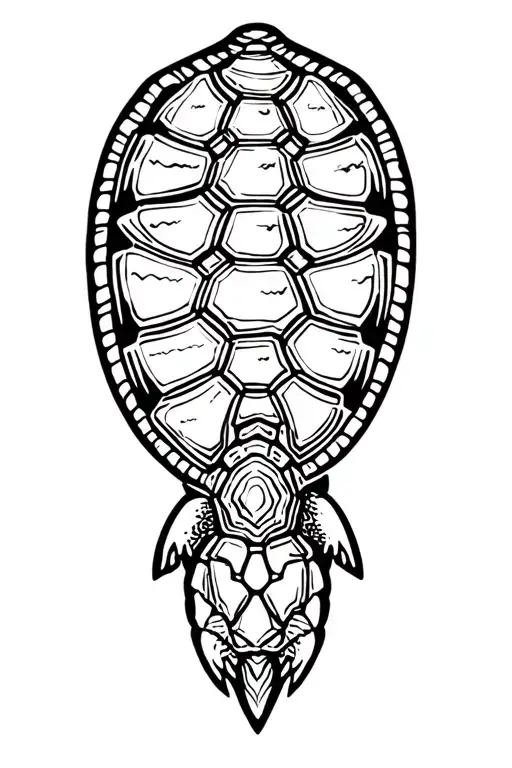 Turtle With Pockets On Shell Pattern