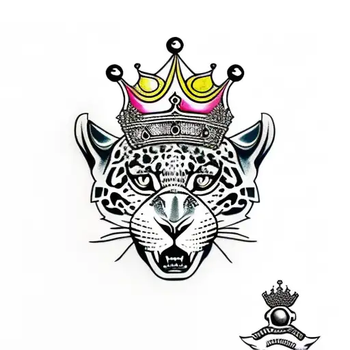 Jaguar With A Crown Roaring