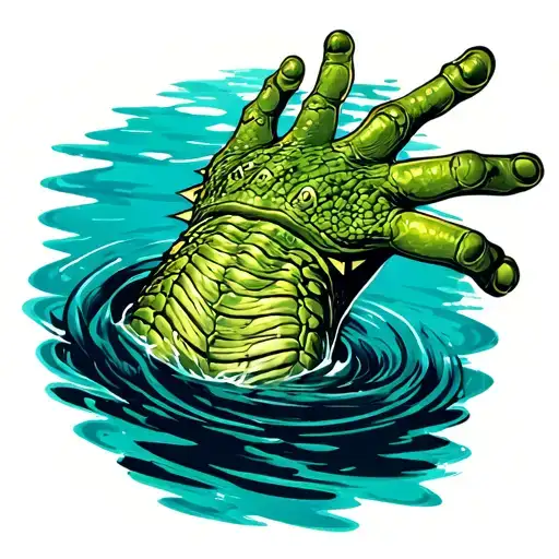 Paw Of The Creature From The Black Lagoon Swimming