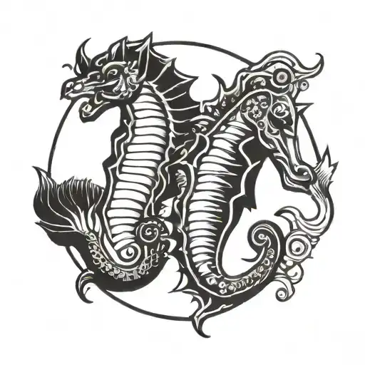 Seahorse And Buffalo As A Gemini
