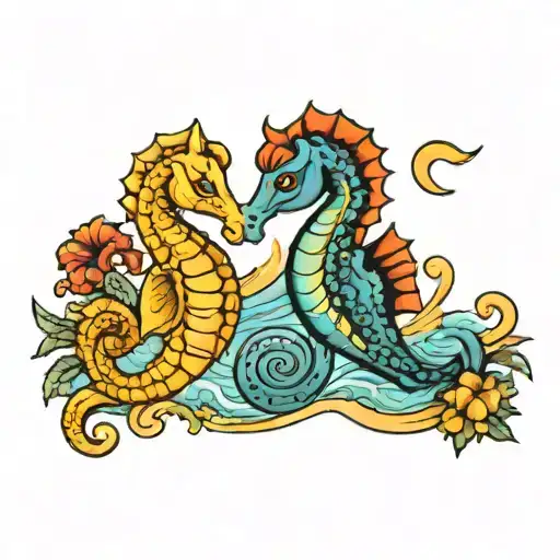 Seahorse And Gemini