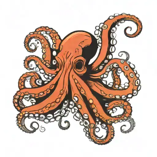 Octopus Holding Croatian Knot Called Pleter