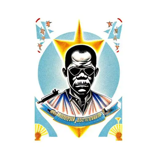 Samuel Jackson Pulp Fiction Gun Afro