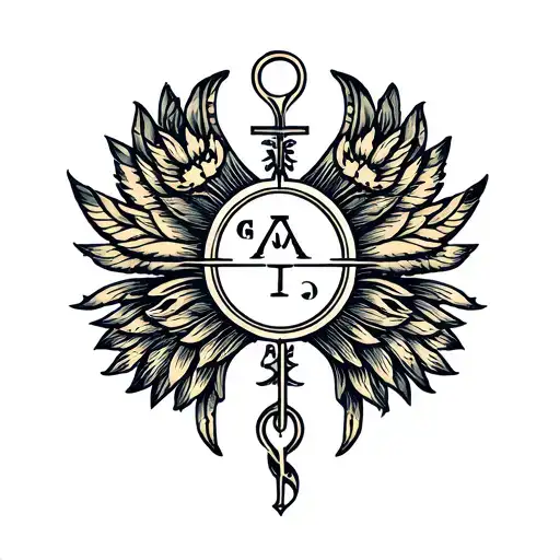 A Gemini Zodiac Symbol