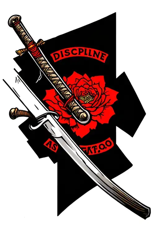 Discipline Written As Samurai Sword