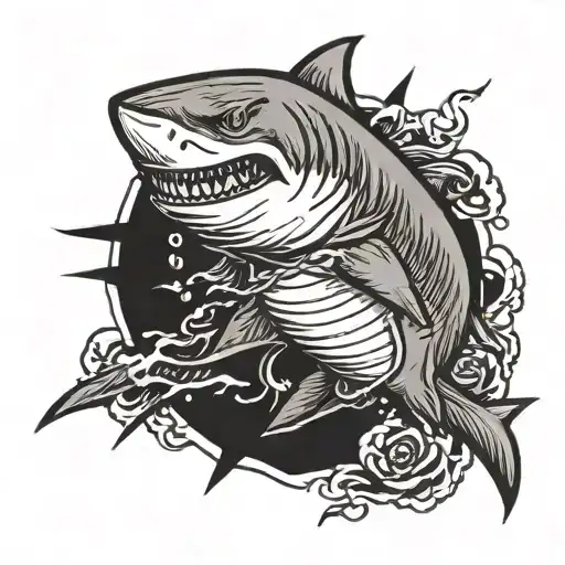 Fighter Fights Shark