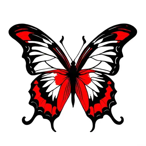Black And Red Butterfly