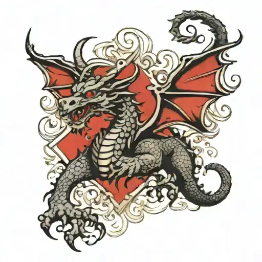 Mix Between Bull And A Dragon