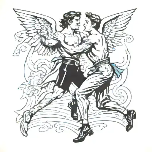 Jacob Fighting With Angel